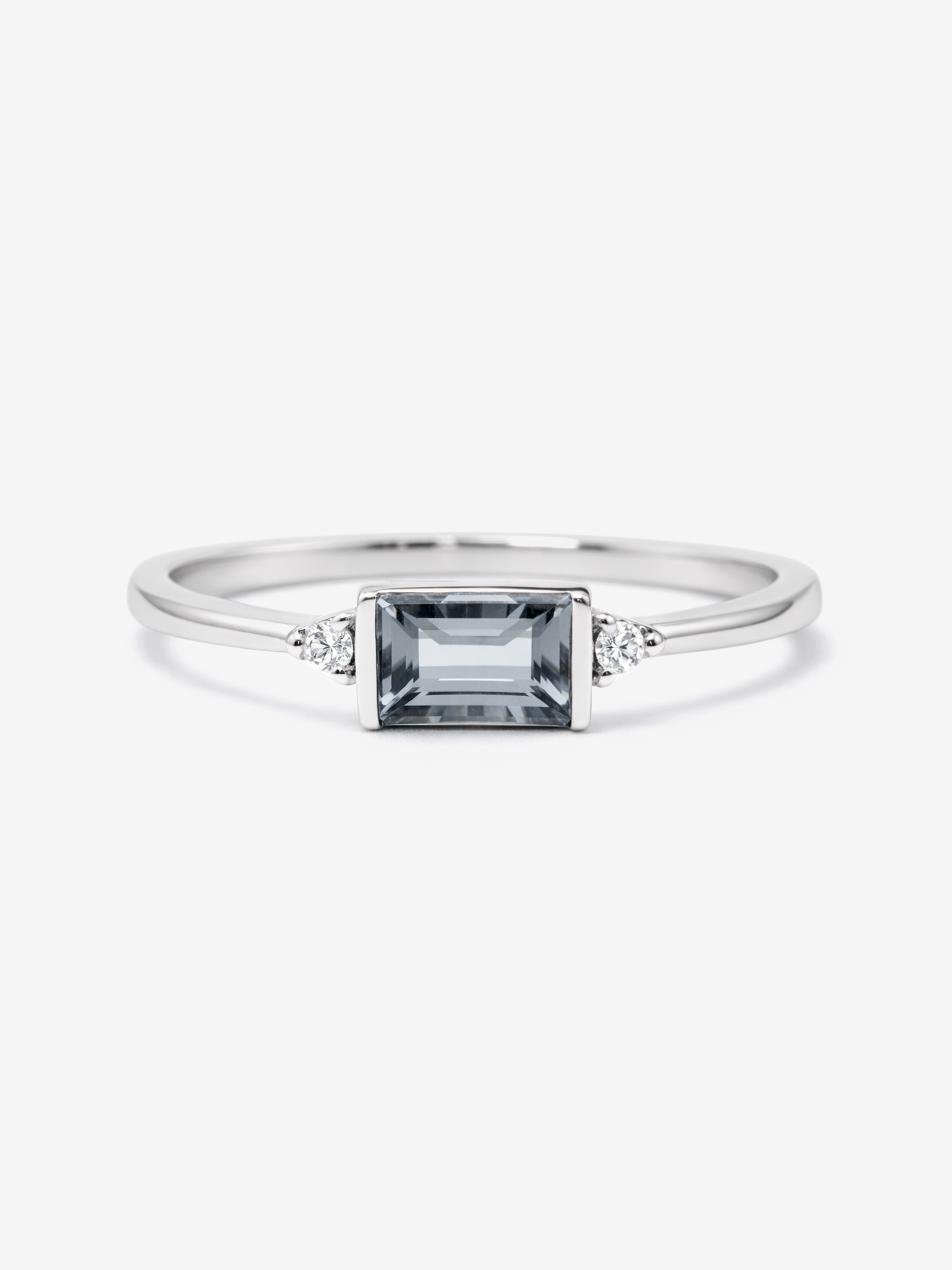 影寂・9K藍尖晶鑽石戒指